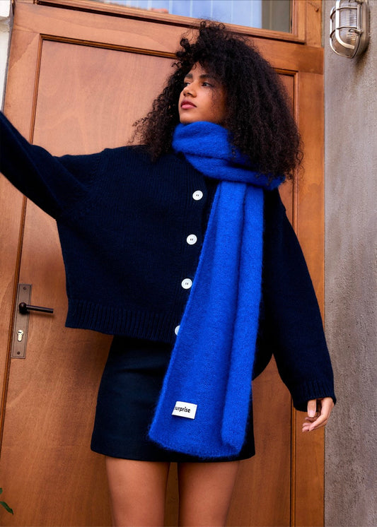 Écharpe Donna bleu électrique
