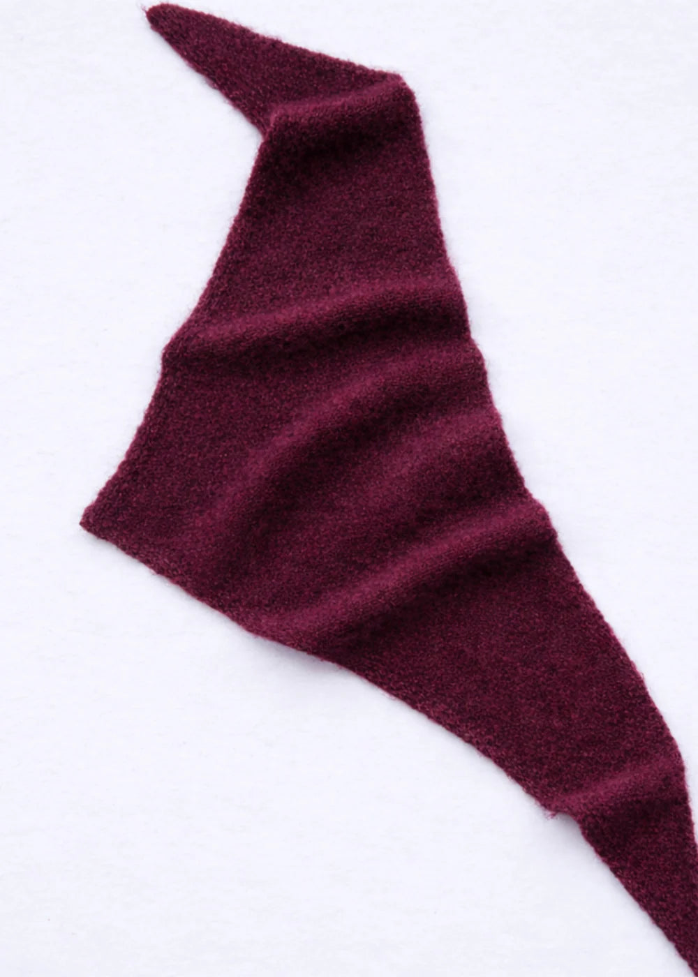 Echarpe triangle Jenna aubergine