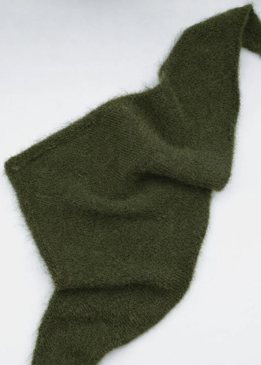 Echarpe triangle Jenna olive