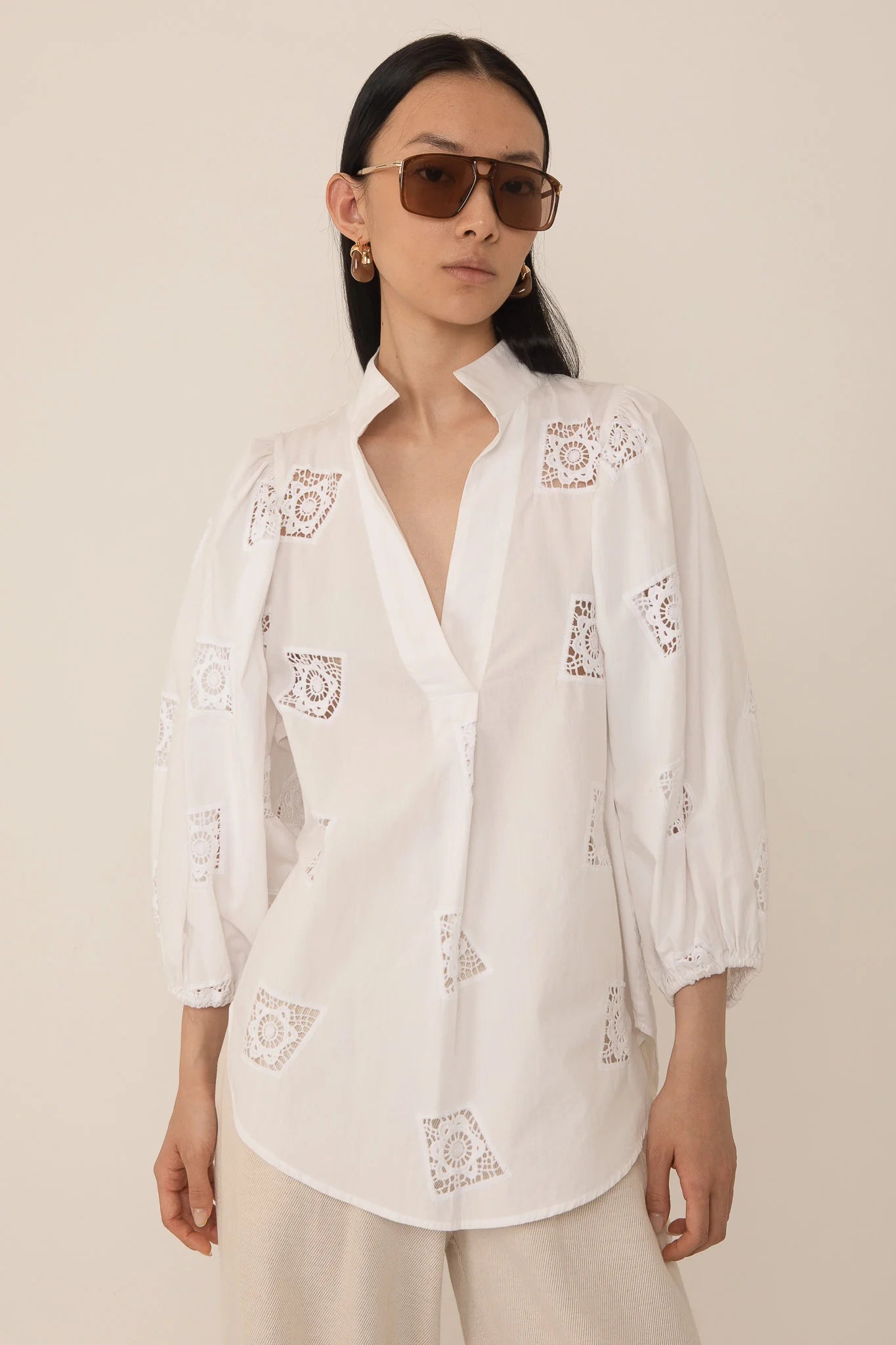 Blouse Frida blanche
