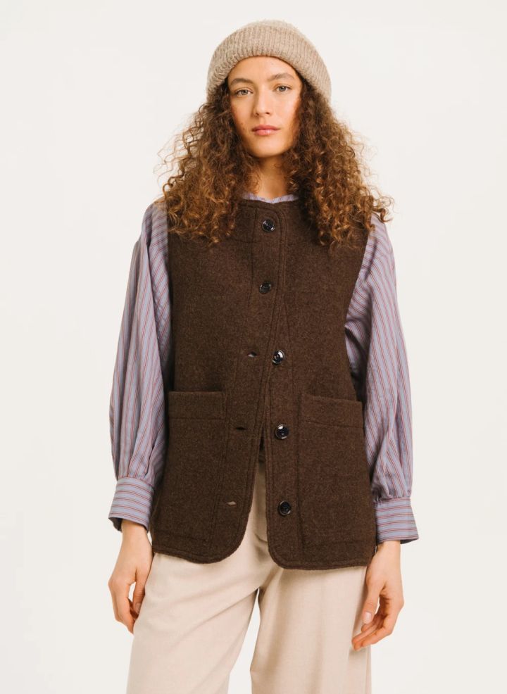 Gilet Antonia marron