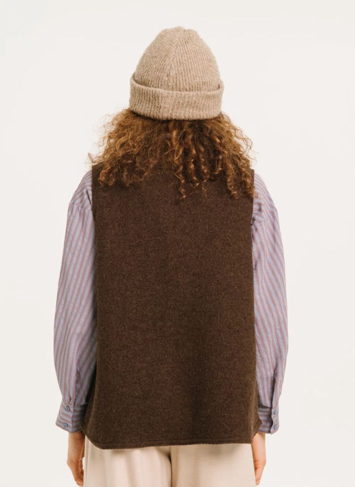 Gilet Antonia marron