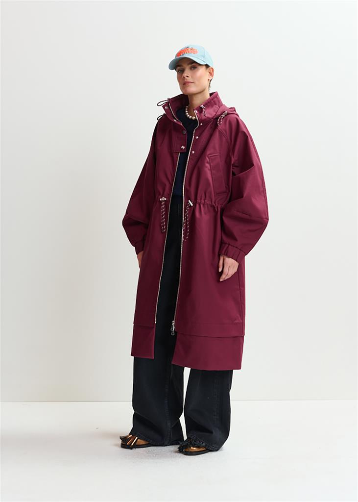 Manteau Identify bordeau