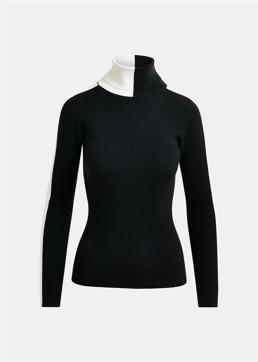 Pull Iffort noir/blanc