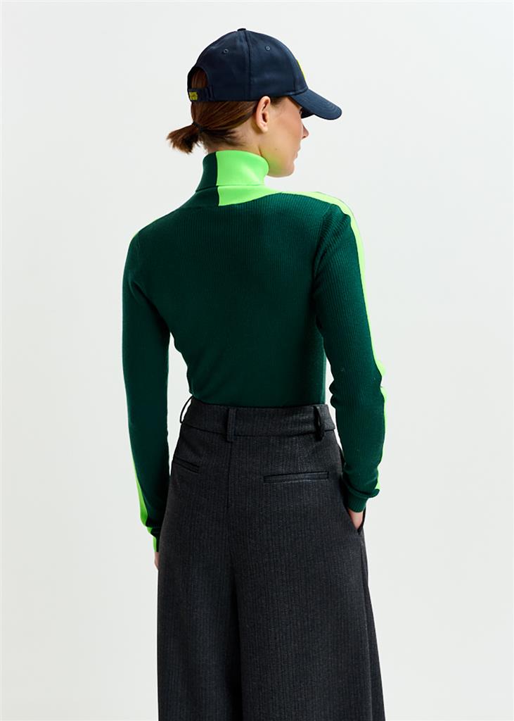Pull Iffort vert/jaune