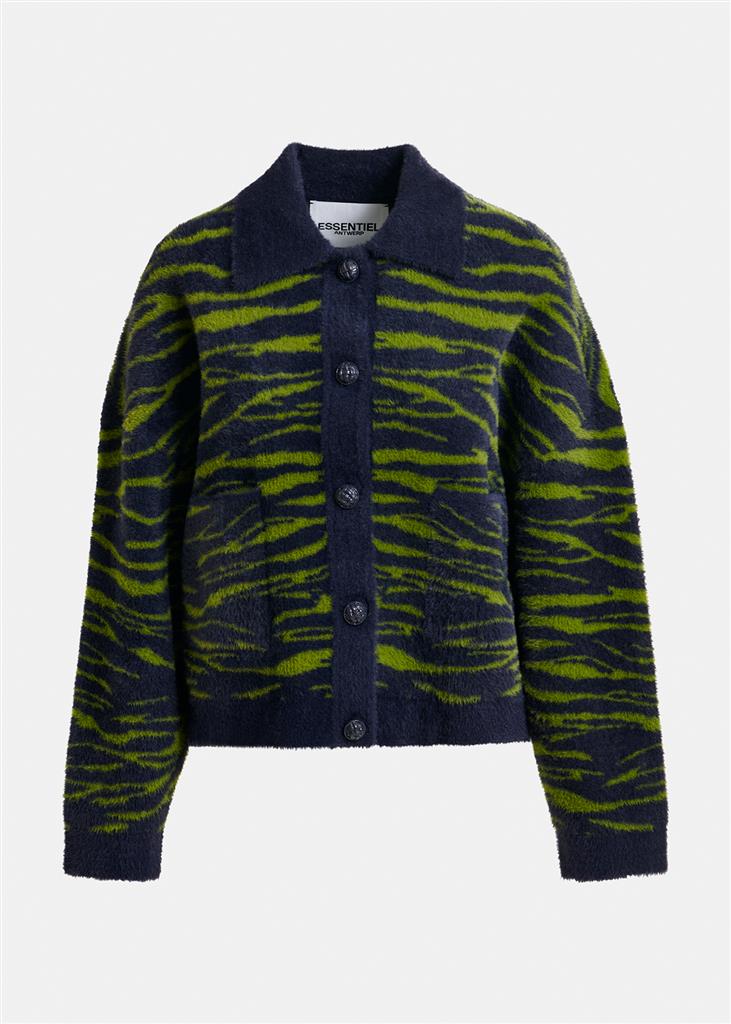 Veste zèbre Iger marine/vert