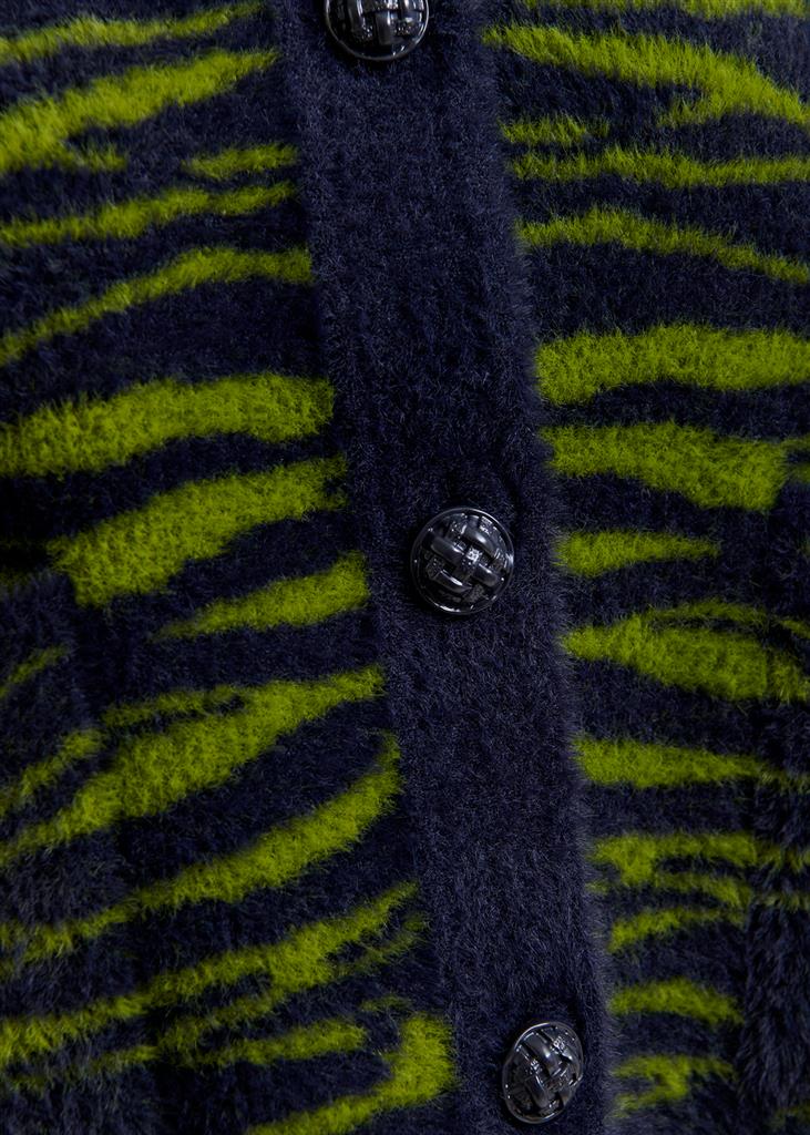 Veste zèbre Iger marine/vert