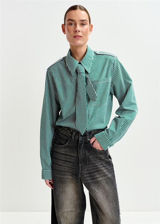 Chemise avec cravate Igold verte