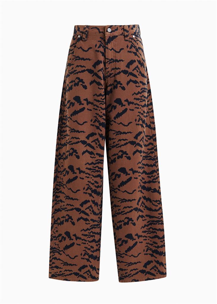 Jean zébré Impeccable marron
