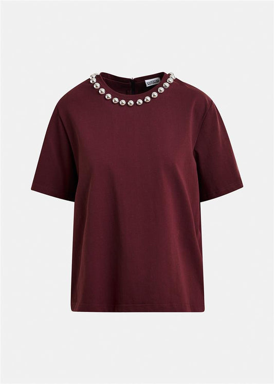 T-shirt Intenso bordeau