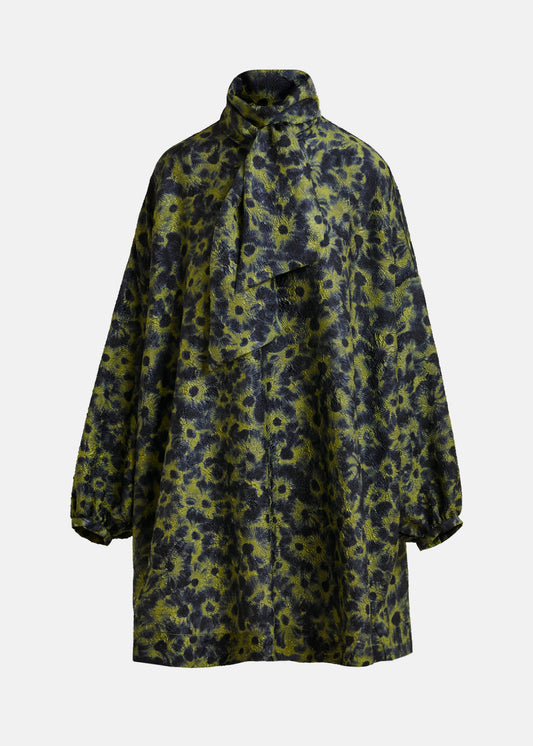 Robe Ioanna bleu foncé et kaki
