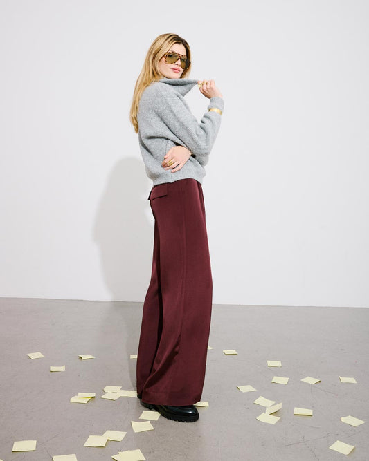 Pantalon long jones bordeaux