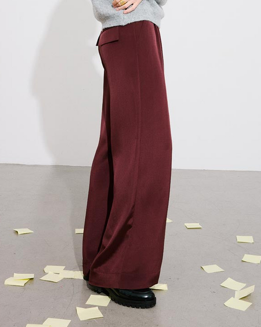Pantalon long jones bordeaux