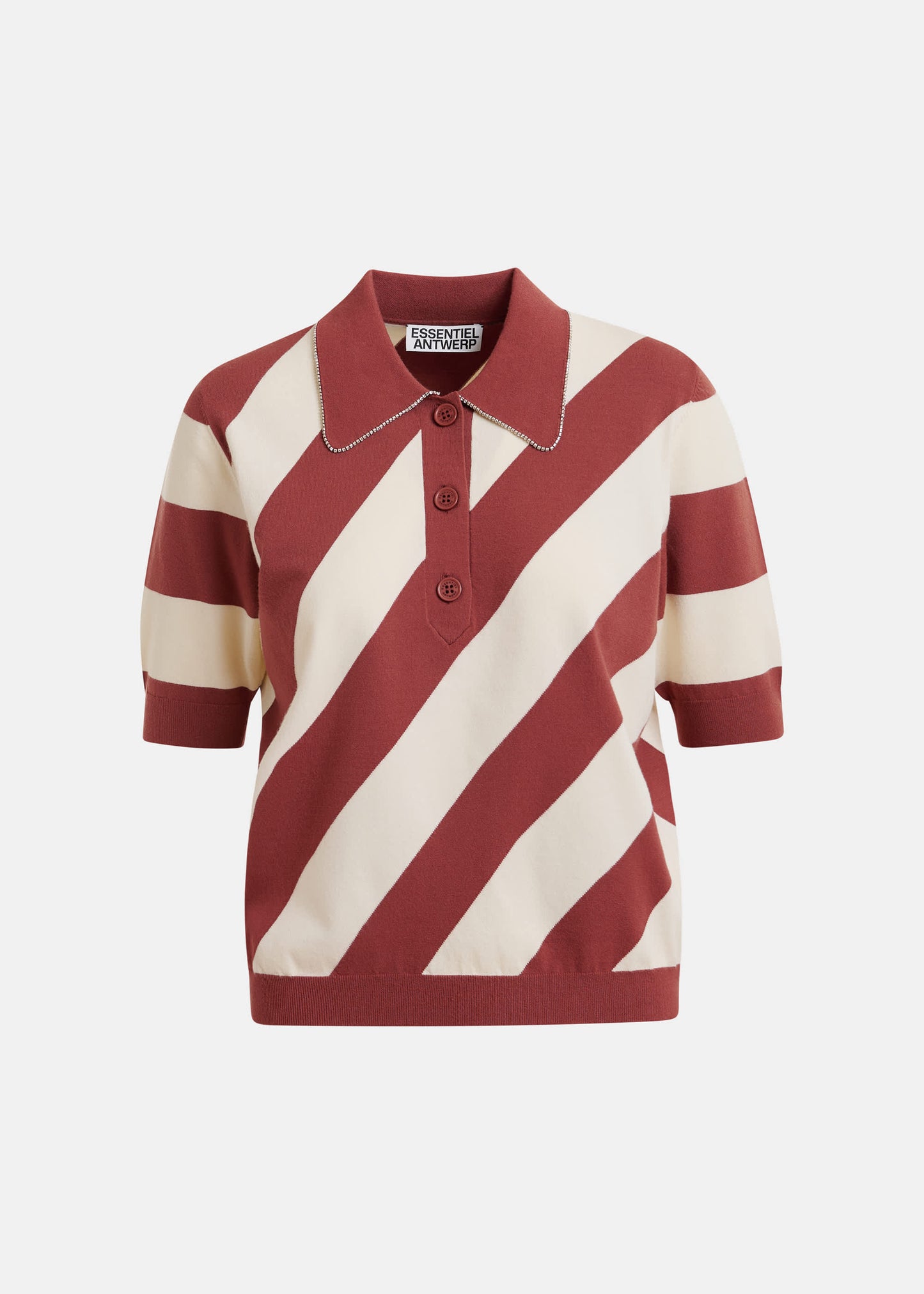 Polo Joram brique et crème
