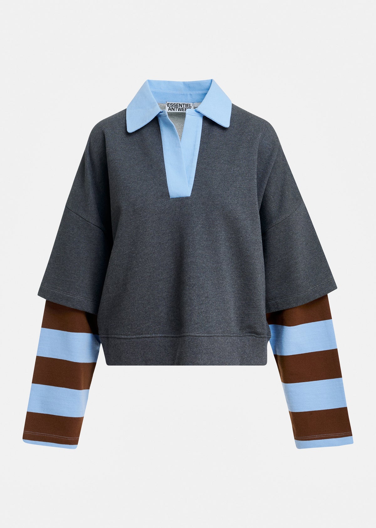 sweat polo Kantelou gris