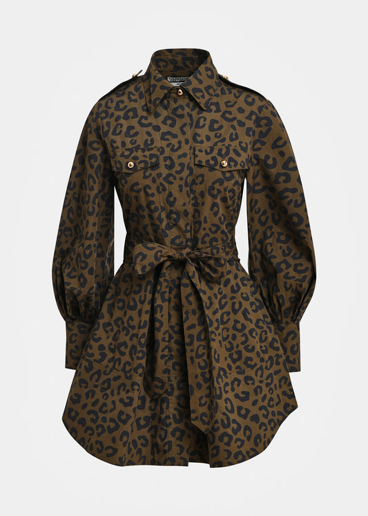 Robe Keto léopard marron