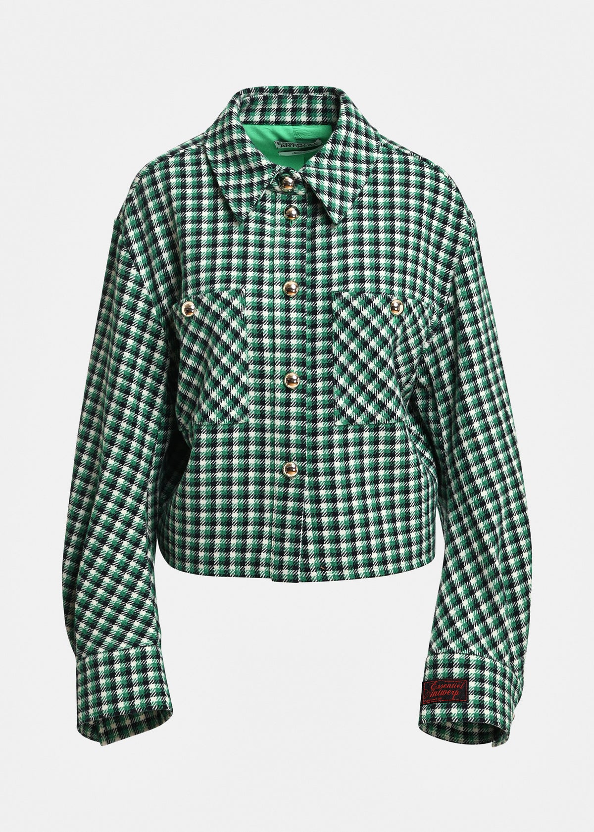 Veste Kitten à carreaux verts