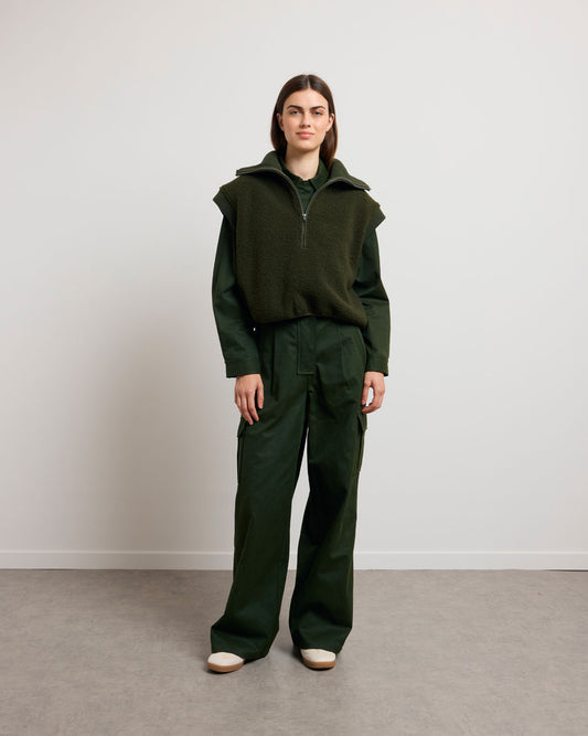 Pull sans manches leonard vert foncé