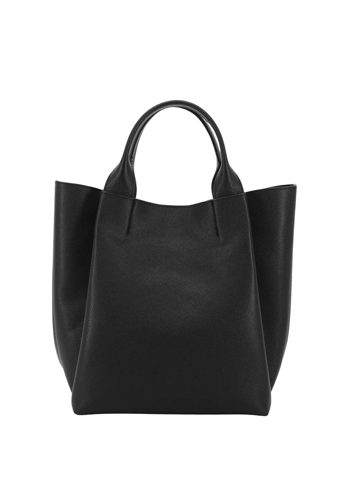 Sac shopping essential medium cuir agave noir