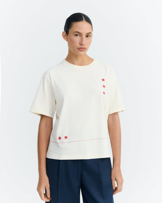 T-shirt lucia Sole mio écru
