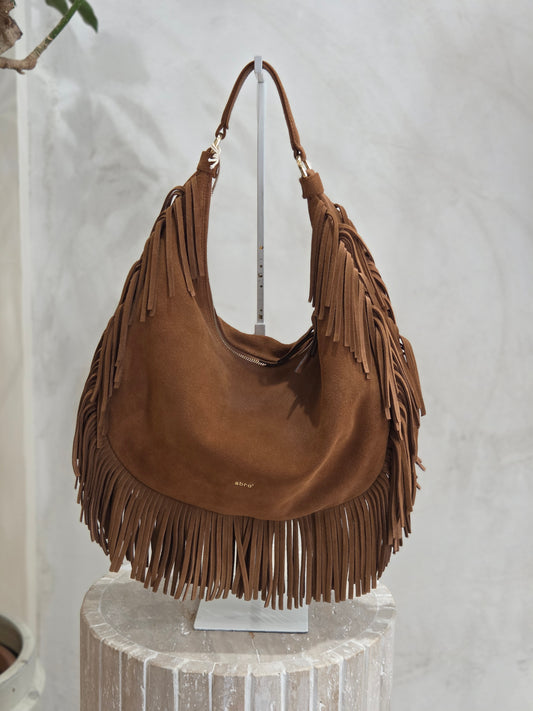 Sac Nana suede camel