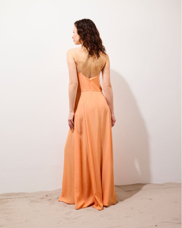 Robe Marceau orange pastel