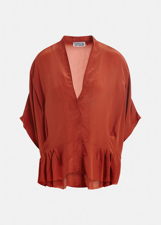 Blouse Jacaranda rouge