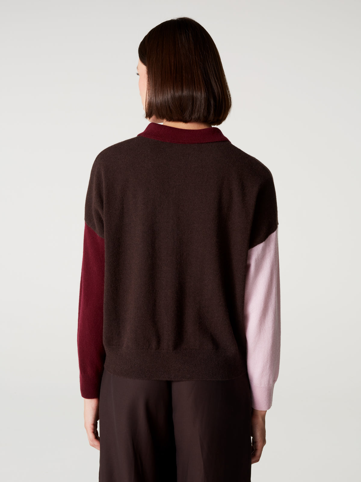 Gilet Majura fancy Marron/Bordeau/Rose
