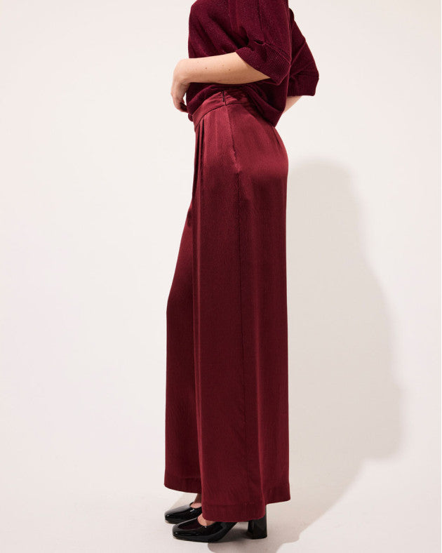 Pantalon Swan bordeaux