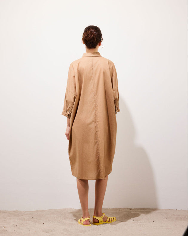 Robe chemise Marcel beige