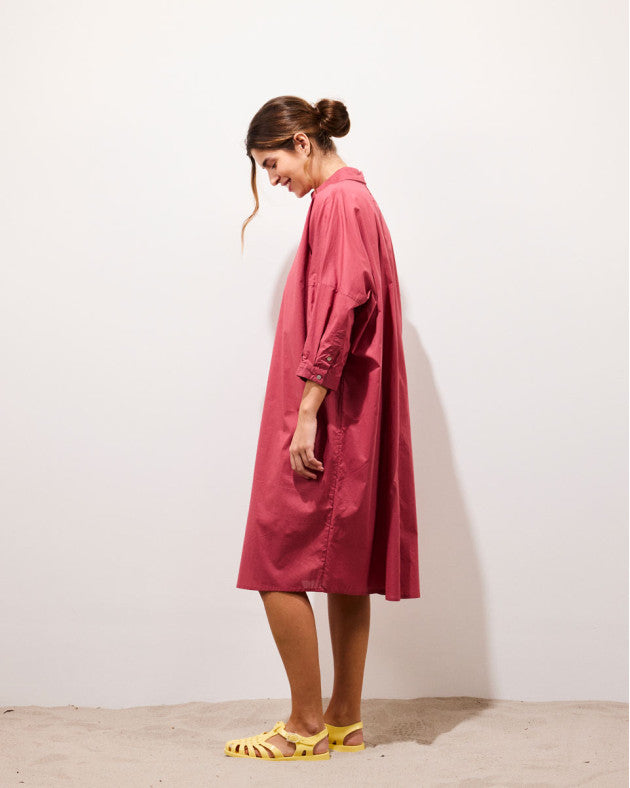 Robe chemise Marcel terracotta