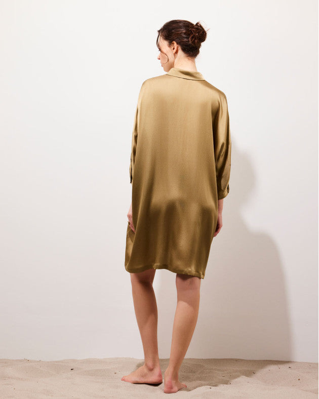 Robe courte Manon taupe