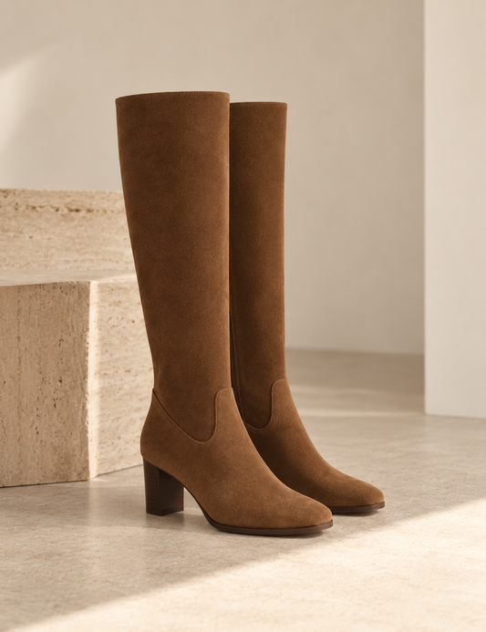 Bottes n°251 suède écorce