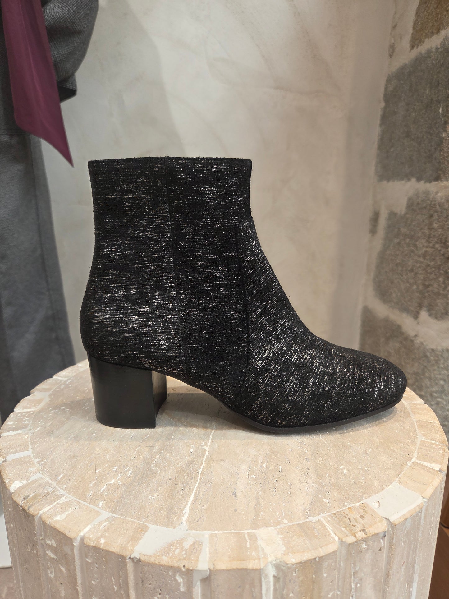 Bottines n°298 noir et or