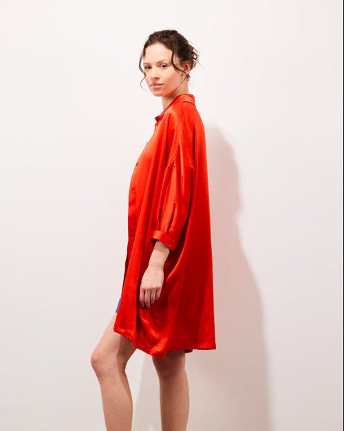Robe courte Manon orange