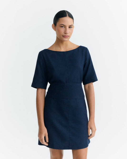Robe Kieran bleu marine