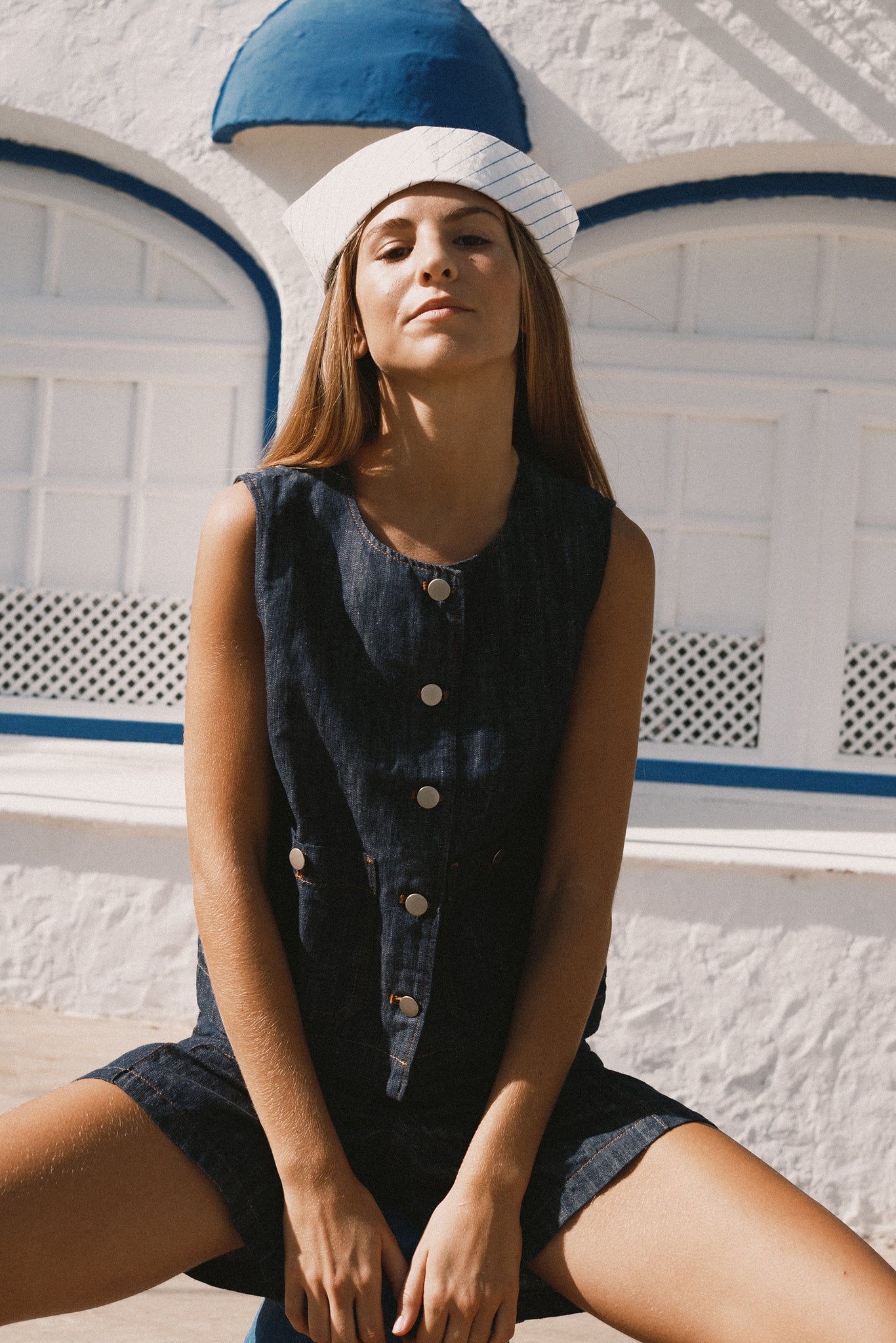 Top sans manches jean n°894