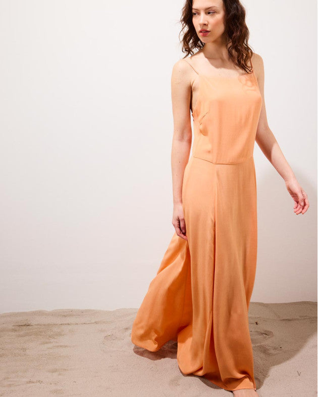 Robe Marceau orange pastel