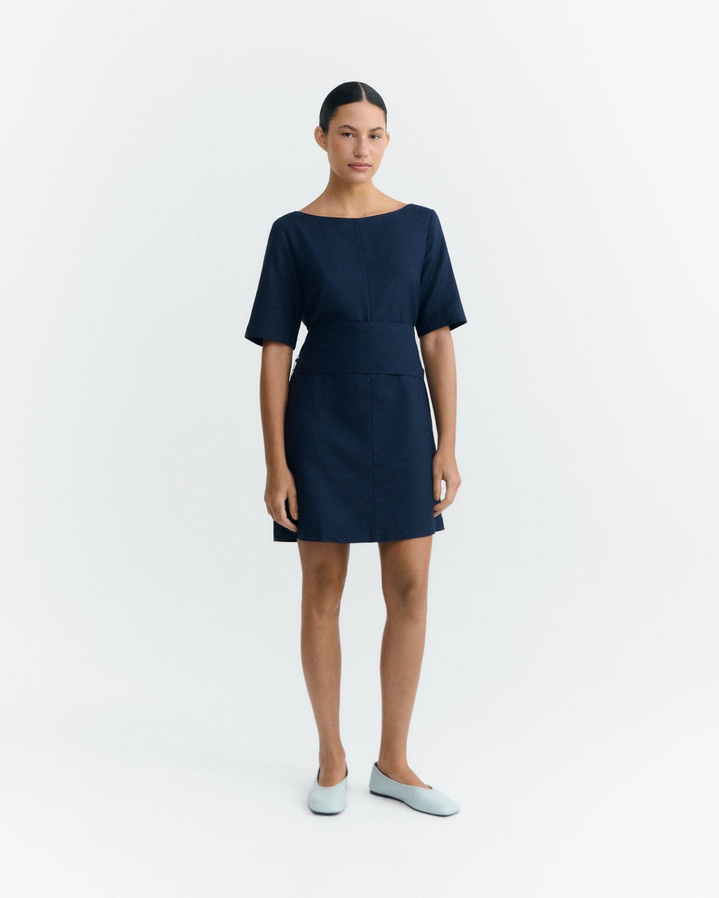 Robe Kieran bleu marine