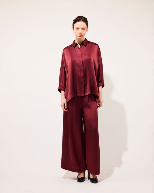 Chemise Manon Bordeaux