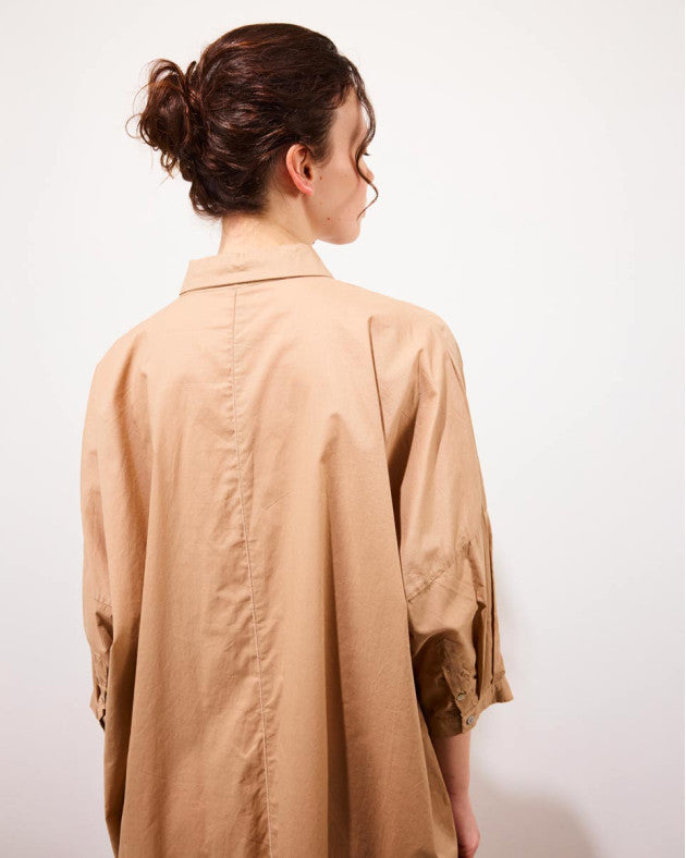 Robe chemise Marcel beige