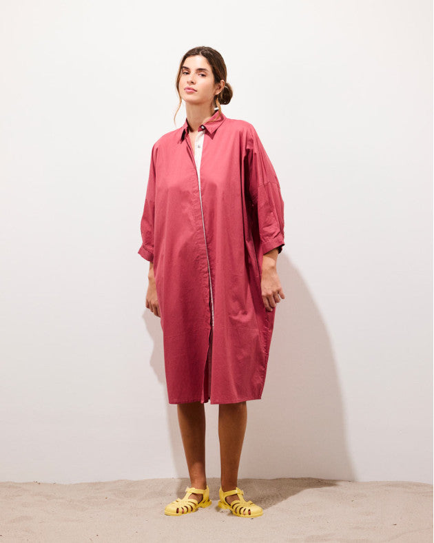 Robe chemise Marcel terracotta