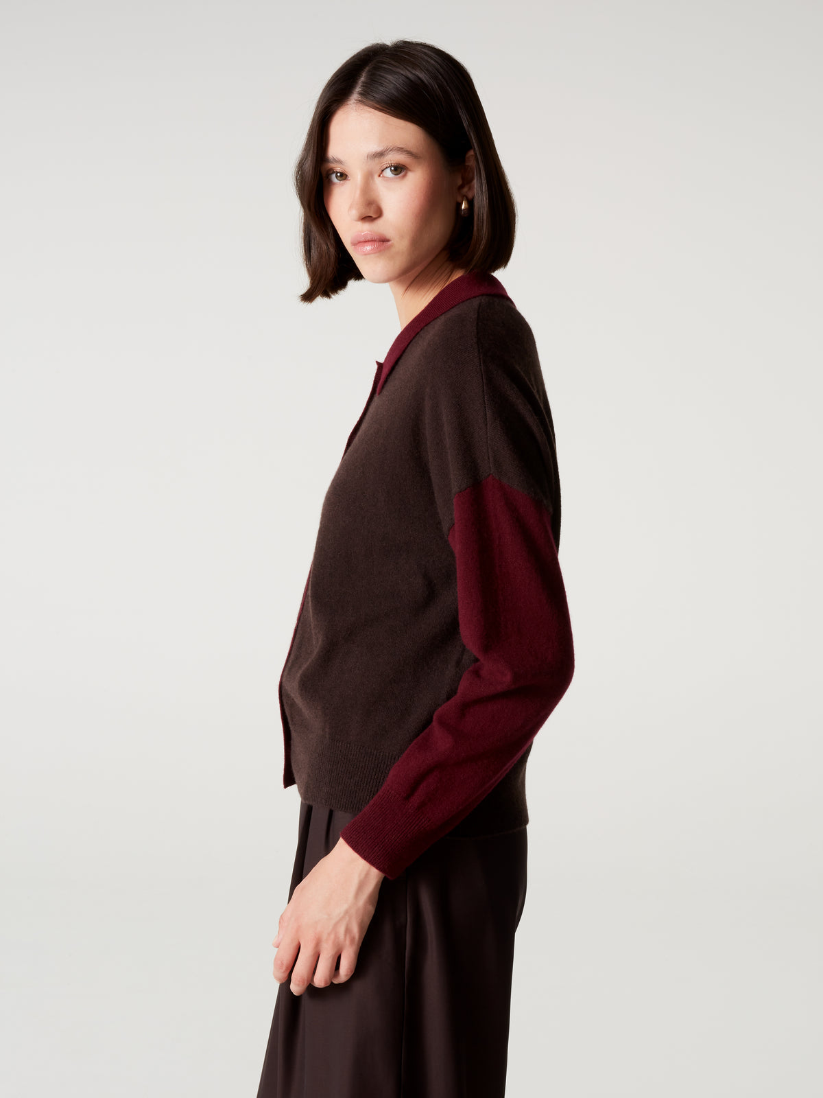 Gilet Majura fancy Marron/Bordeau/Rose