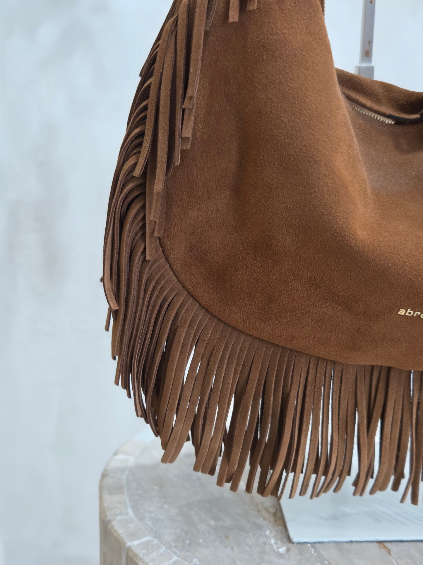 Sac Nana suede camel