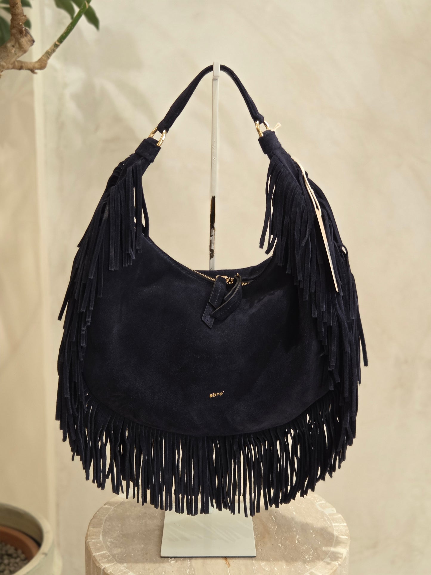 Sac Nana en daim marine