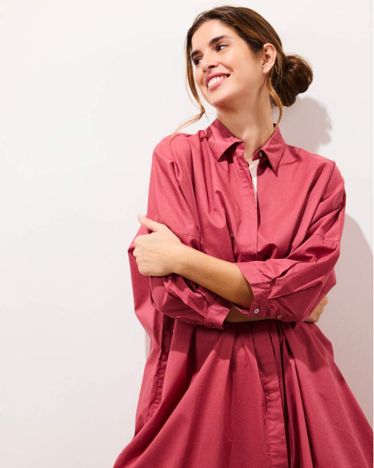Robe chemise Marcel terracotta