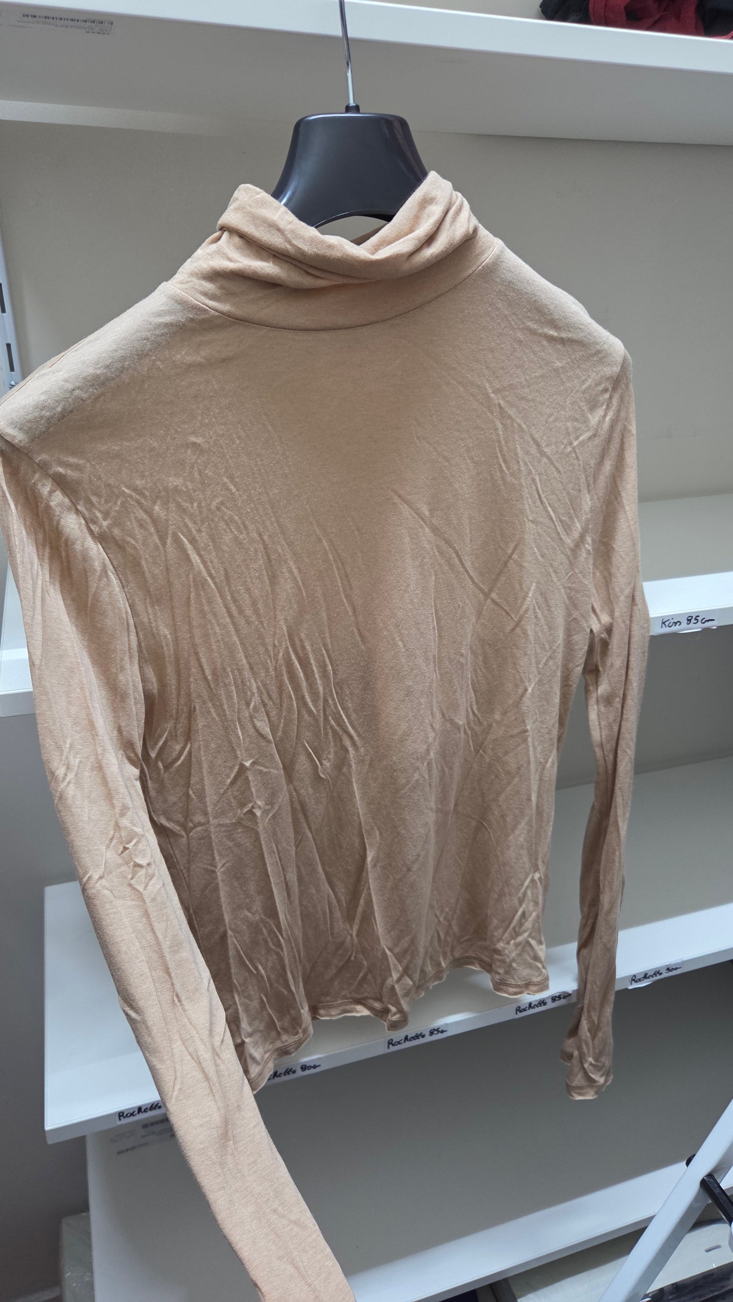 Sous pull col roulé beige