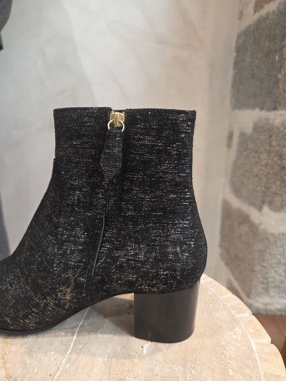 Bottines n°298 noir et or
