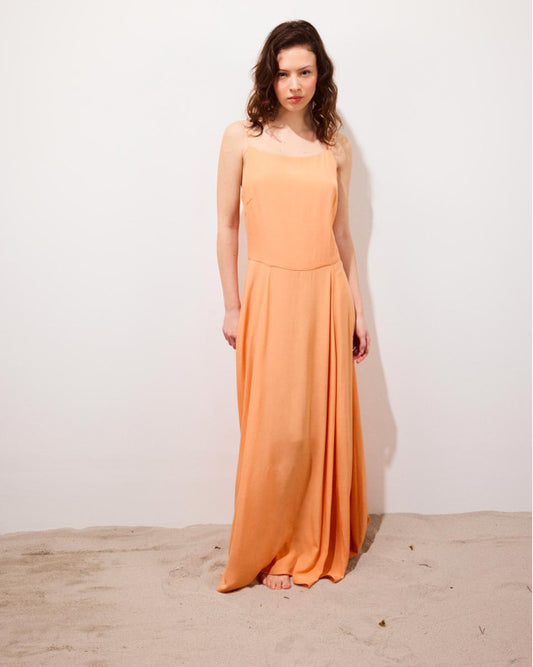 Robe Marceau orange pastel