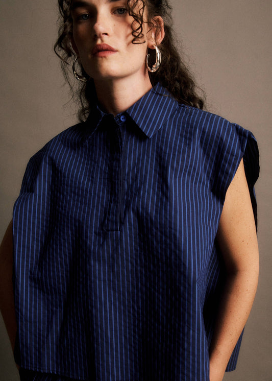 Chemise sans manches Arthur rayées